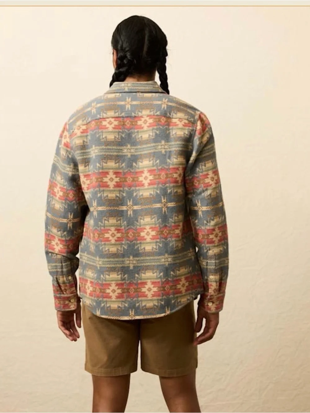 Faherty Multi-Color Patterned Lightweight Shacket NWT XL